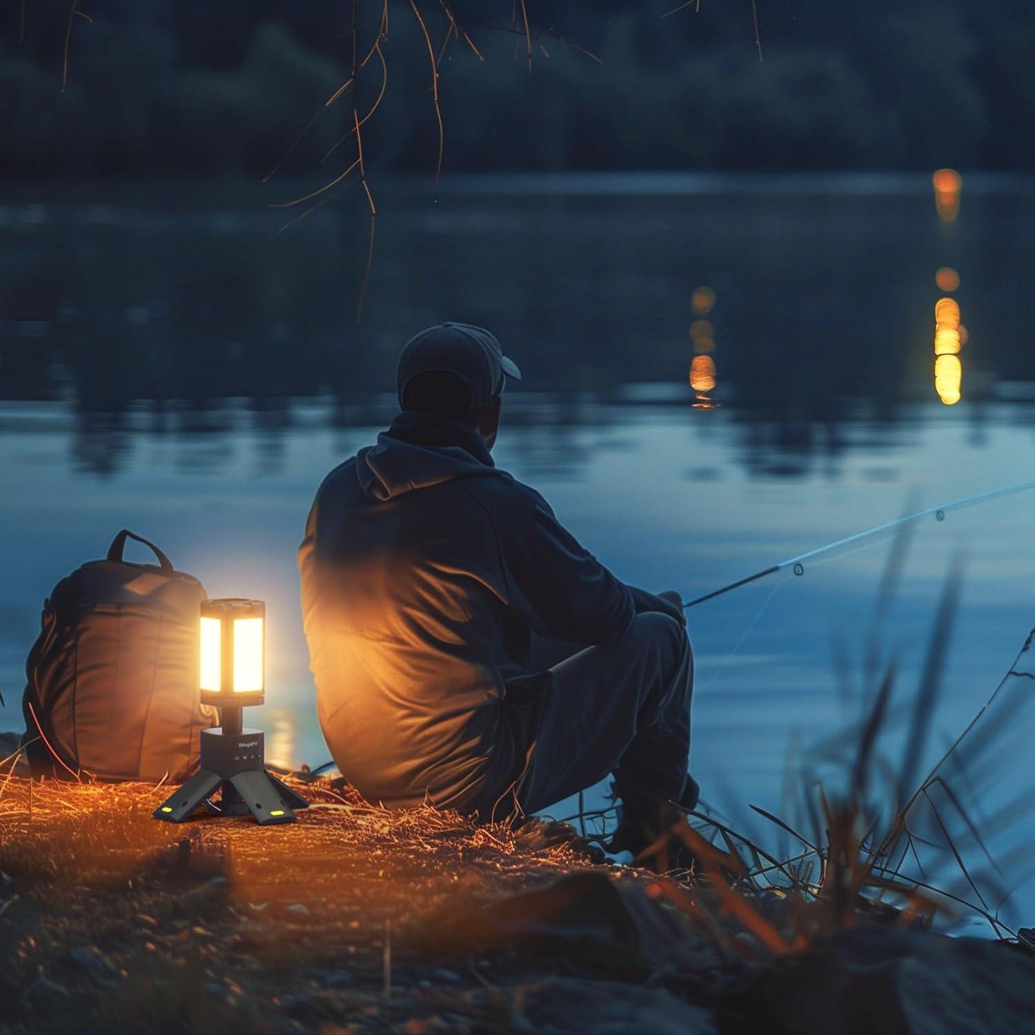 Linterna de Camping BougeRV 13400mAh Telescópica IPX5