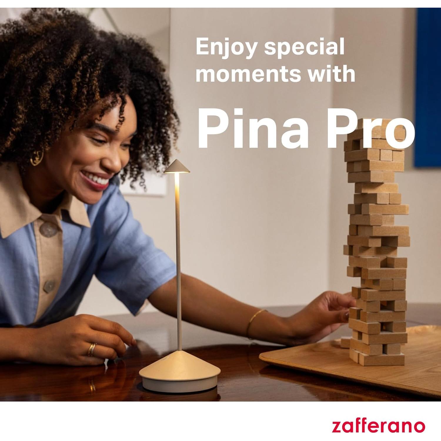 Lámpara de Mesa Pina Pro Zafferano Recargable IP54 29 cm