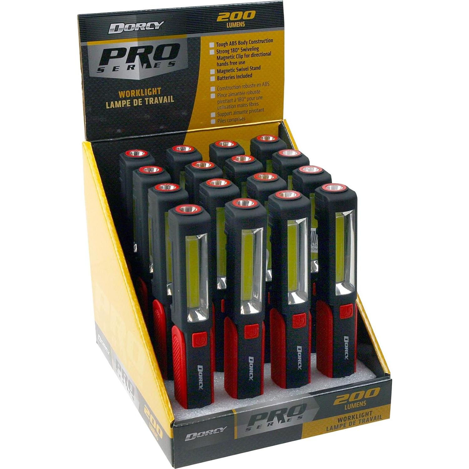 Luz de Trabajo Portátil Dorcy 230 Lúmenes con Base Magnética