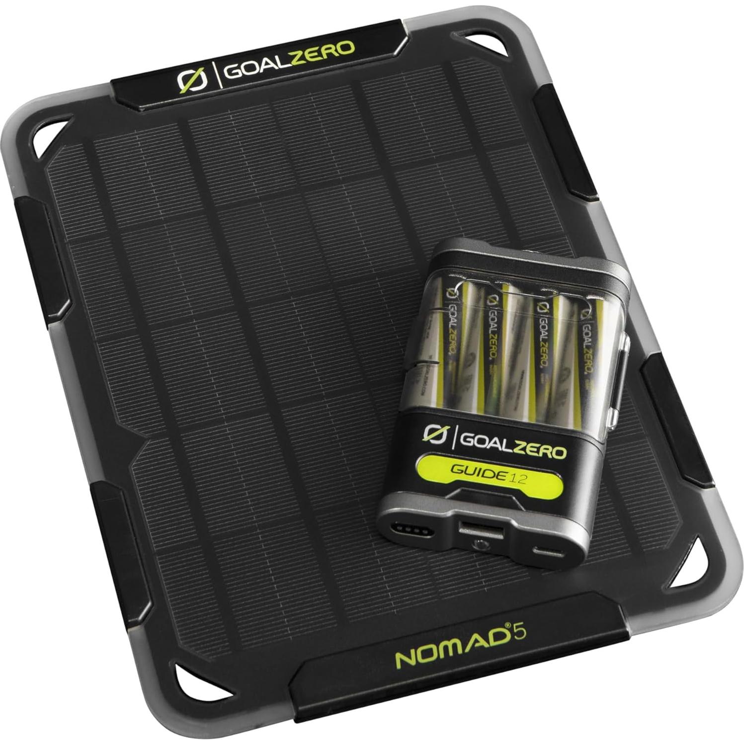 Kit Energía Solar Goal Zero Guide 12 + Nomad 5 - 2500mAh