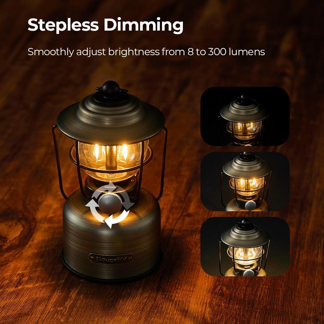 Linterna de Camping BougeRV VL01 Vintage Recargable IPX5