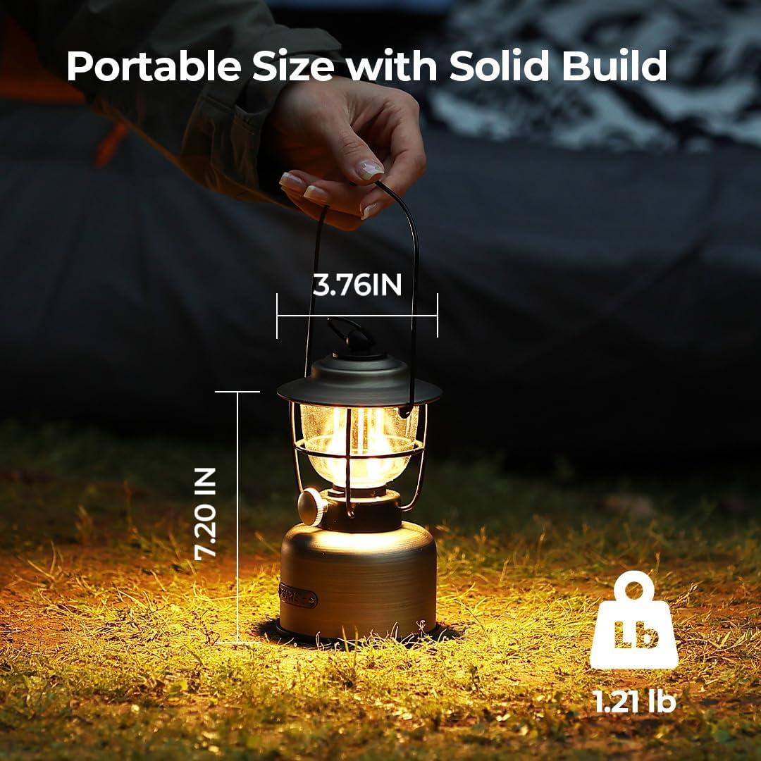 Linterna de Camping BougeRV VL01 Vintage Recargable IPX5