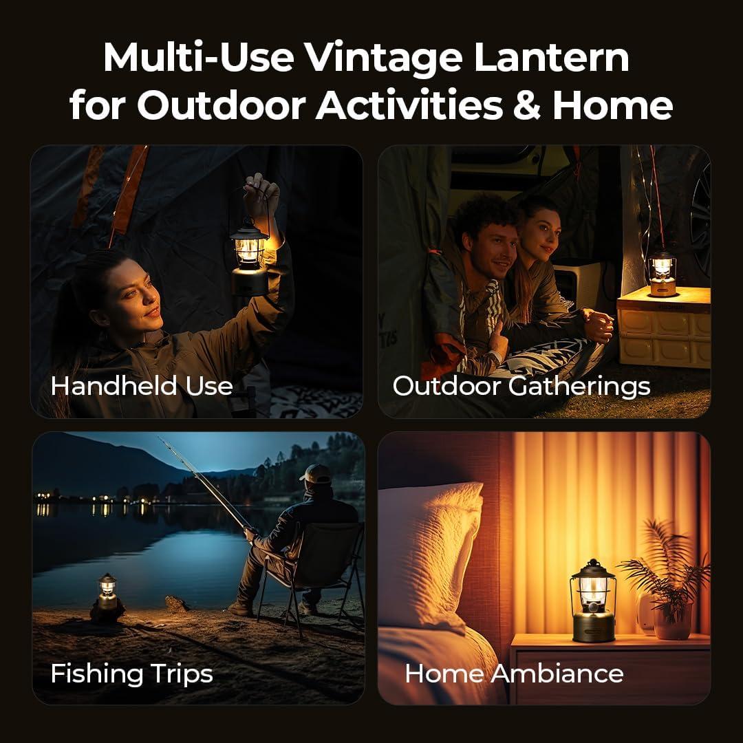 Linterna de Camping BougeRV VL01 Vintage Recargable IPX5