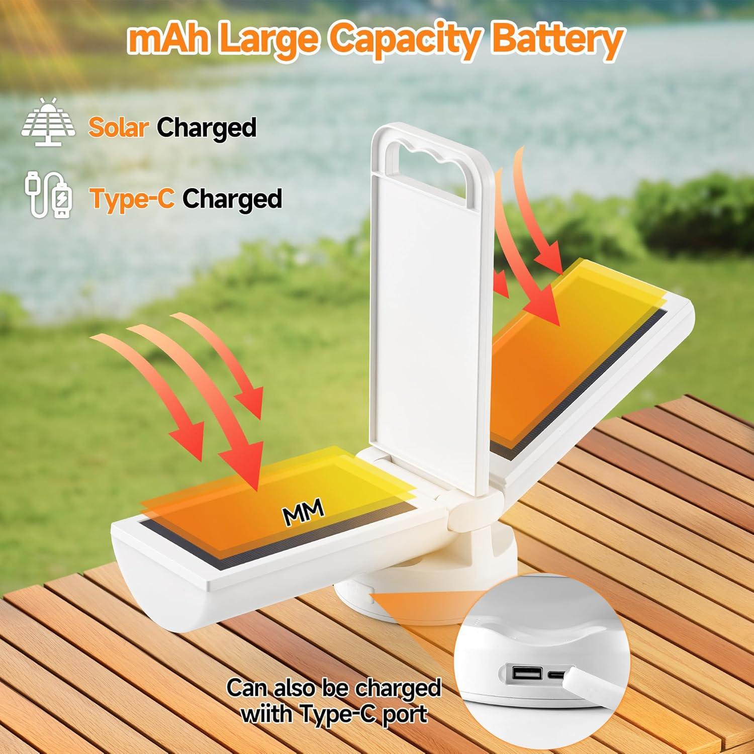 Linterna de Camping LED Solar Oneluner 5000mAh Impermeable