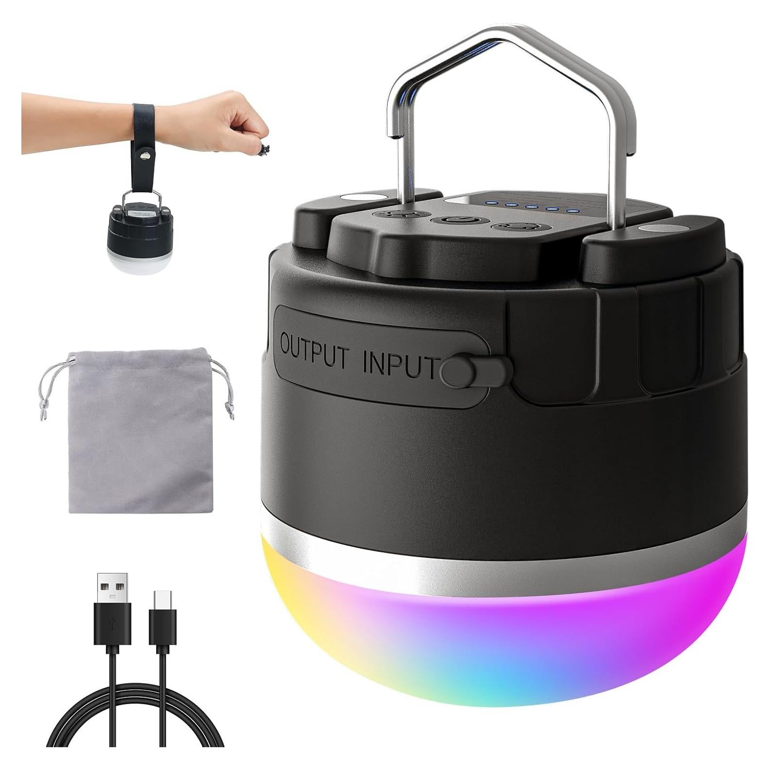 Linterna LED Recargable KEIWRLIGHT 1000 Lúmenes IP65 Camping