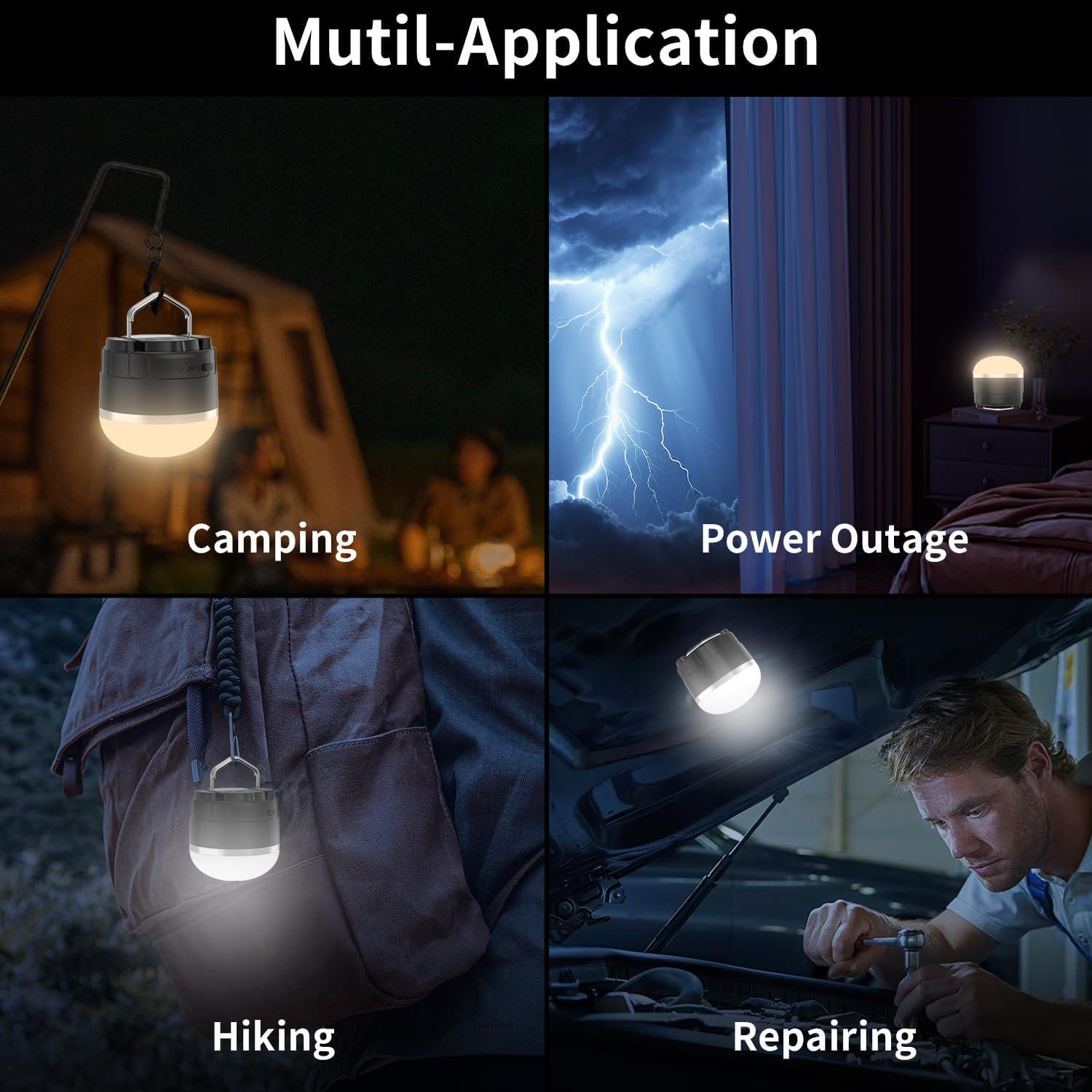 Linterna LED Recargable KEIWRLIGHT 1000 Lúmenes IP65 Camping