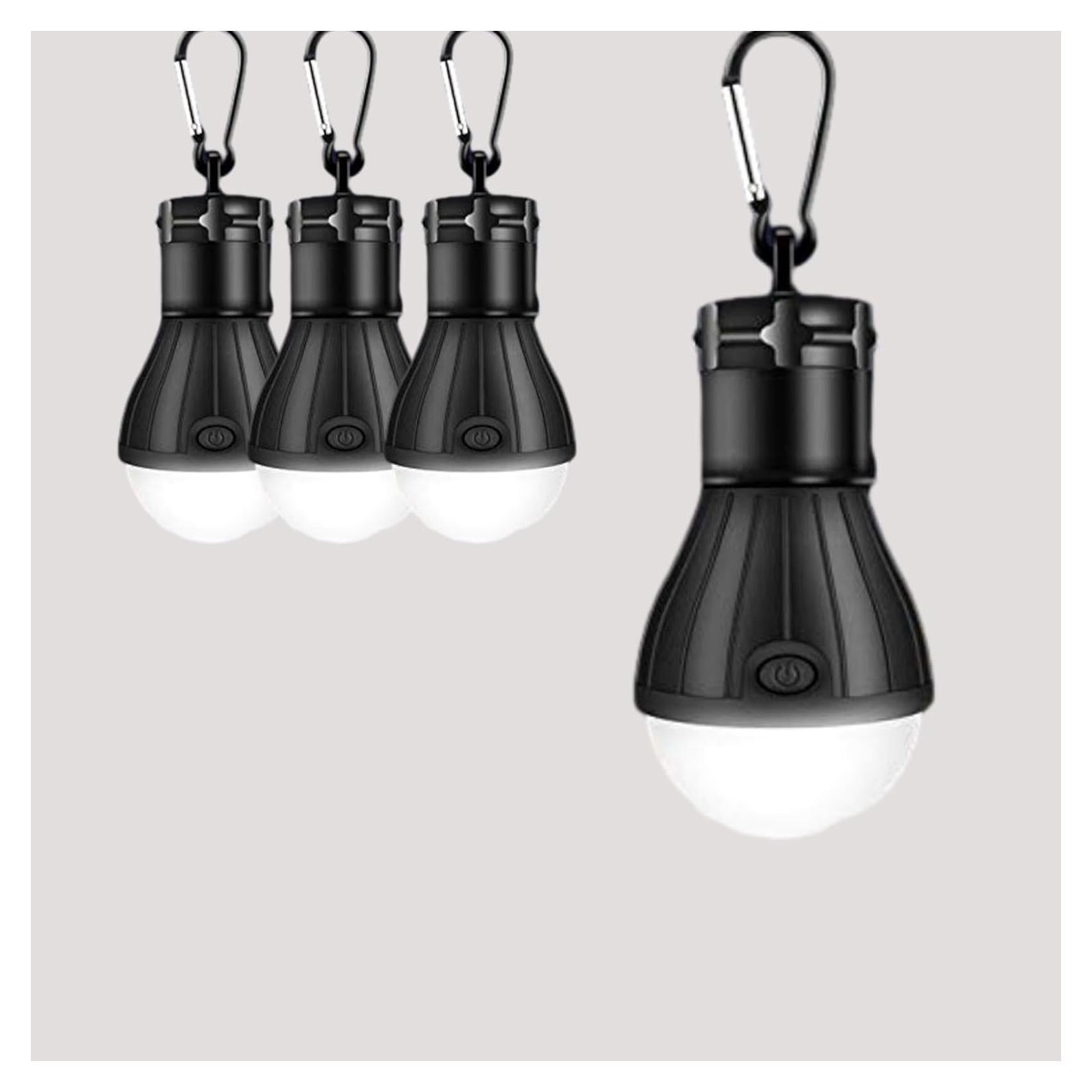 4 Luces LED Portátiles para Camping y Emergencias - Impermeables