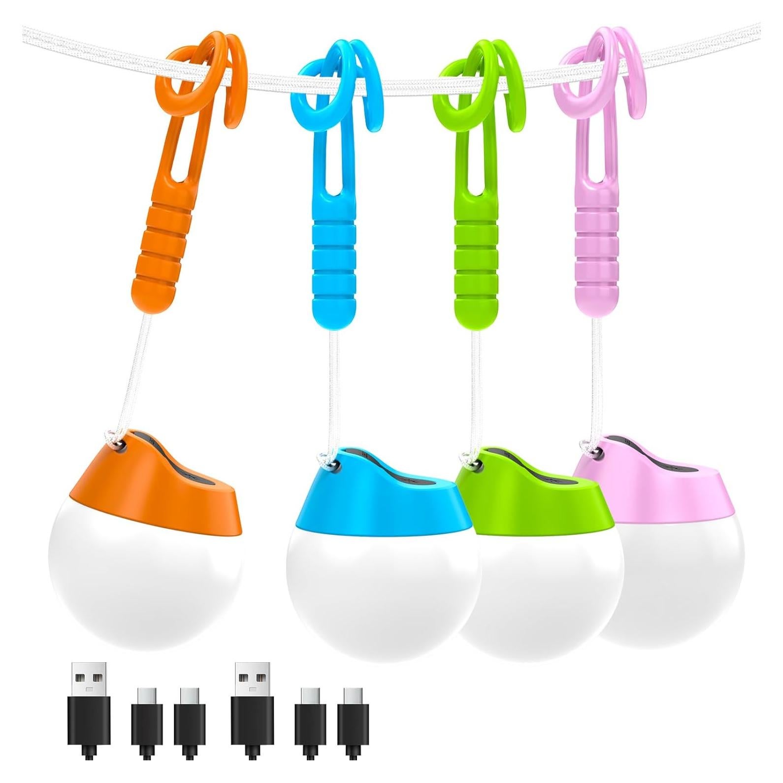 Linternas de Camping LETMY Recargables 150LM Paquete de 4