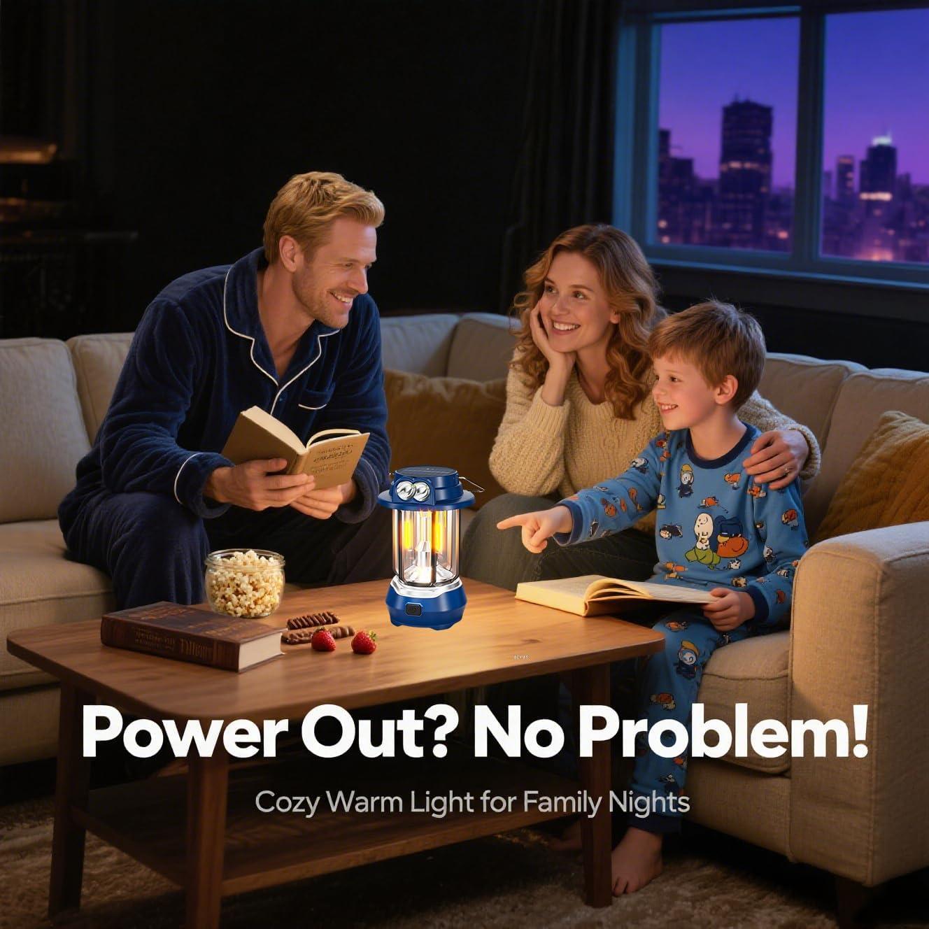 Lámpara Solar HOMY HM-CA, Camping Recargable IPX4 5 Modos