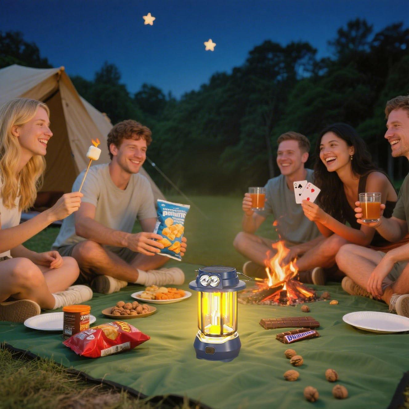 Lámpara Solar HOMY HM-CA, Camping Recargable IPX4 5 Modos