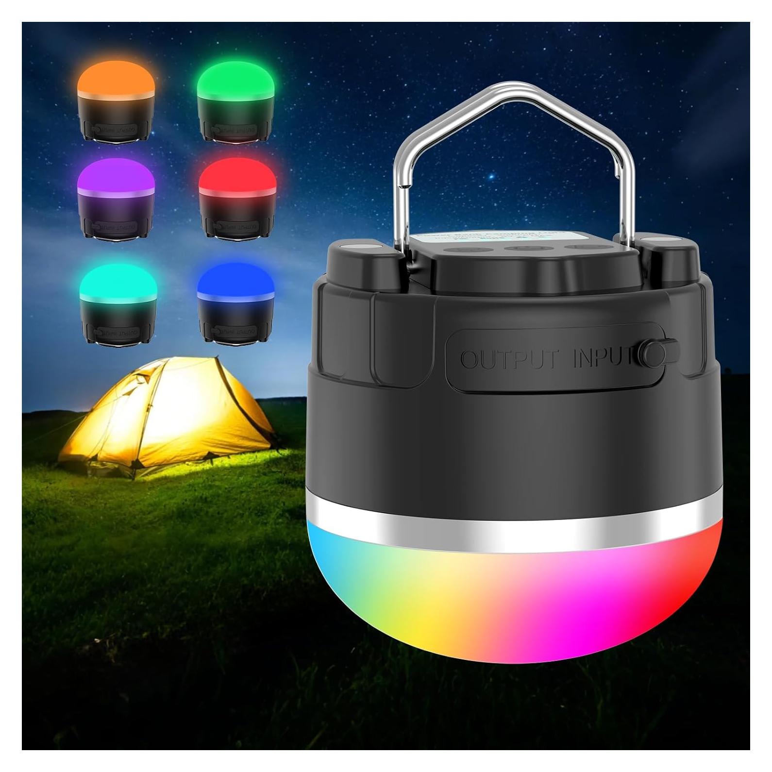 Linterna de Camping LED Recargable 1000LM RGB 4000mAh