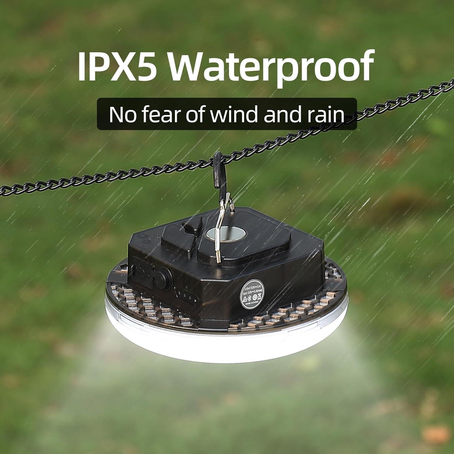 Linterna de Camping Recargable Amkulop 5000Lm Impermeable