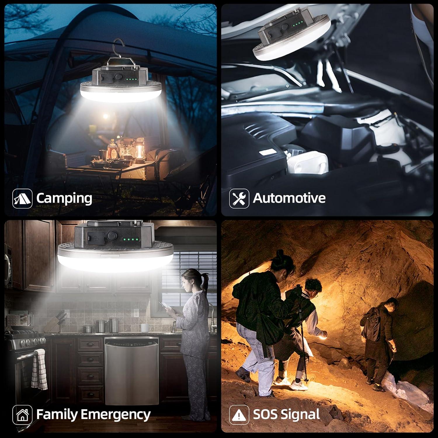 Linterna de Camping Recargable Amkulop 5000Lm Impermeable