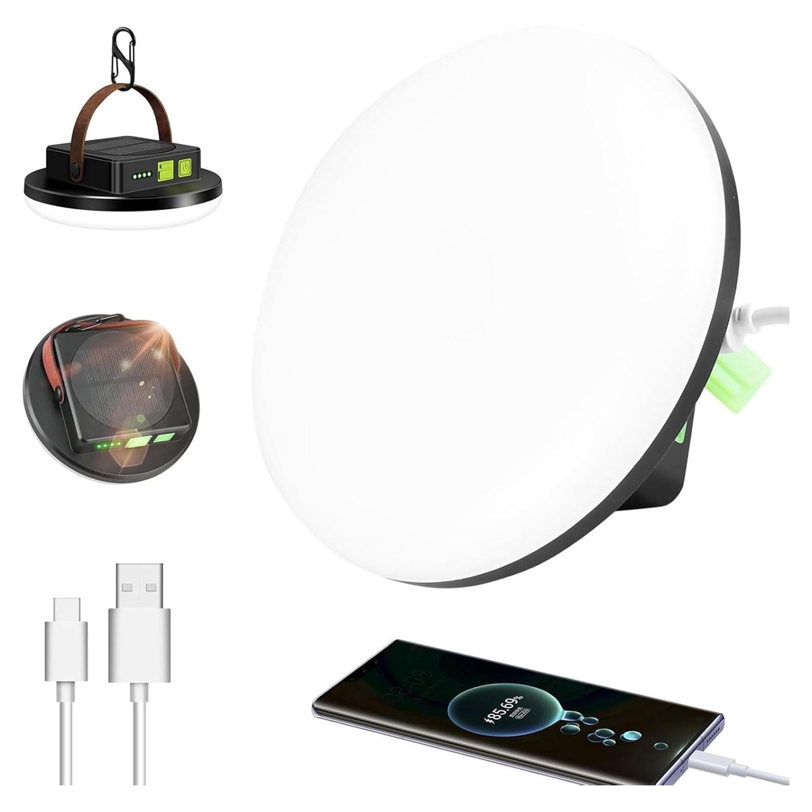 Linterna Solar Recargable LeKaufen 4500LM 4 Modos Impermeable