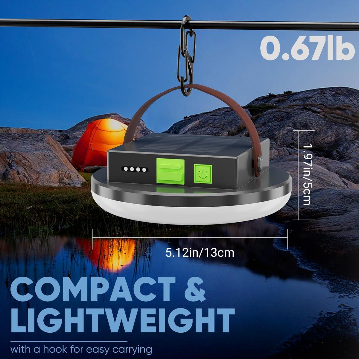 Linterna Solar Recargable LeKaufen 4500LM 4 Modos Impermeable