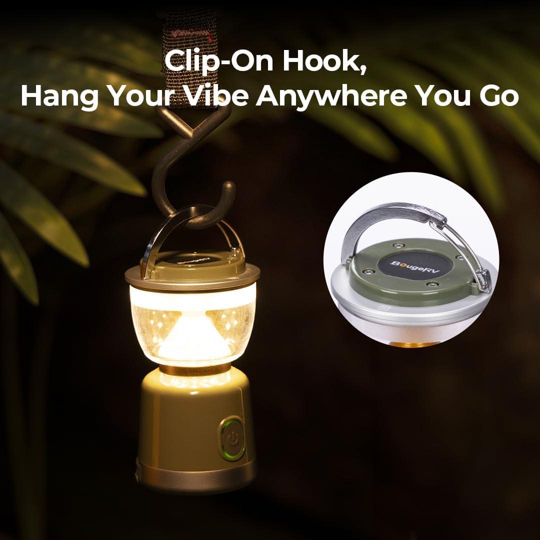 Linterna de Camping BougeRV AL07 Recargable IPX5 Luz Ambiental