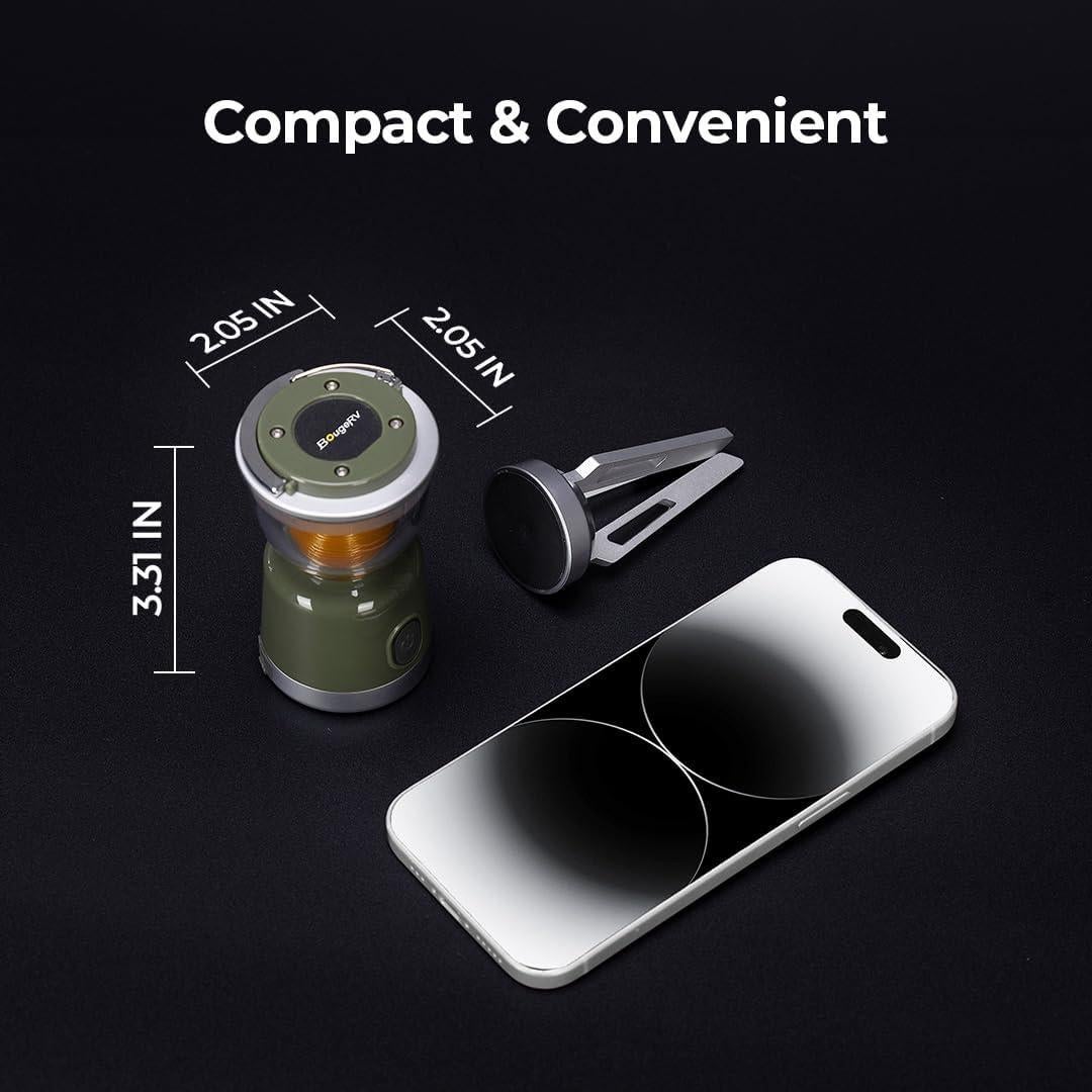 Linterna de Camping BougeRV AL07 Recargable IPX5 Luz Ambiental