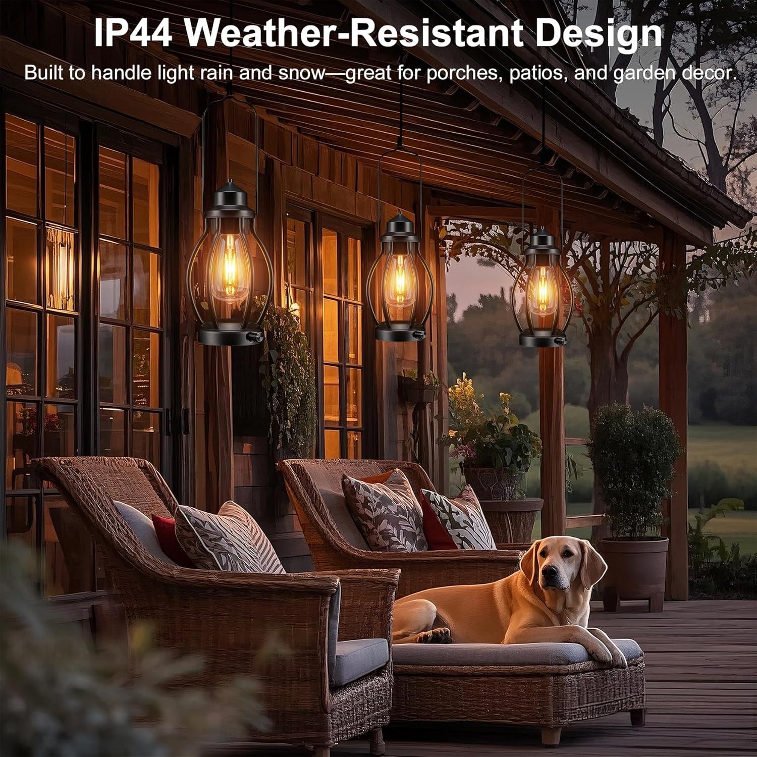 Linternas de Camping Recargables Pearlstar 2Pack Vintage