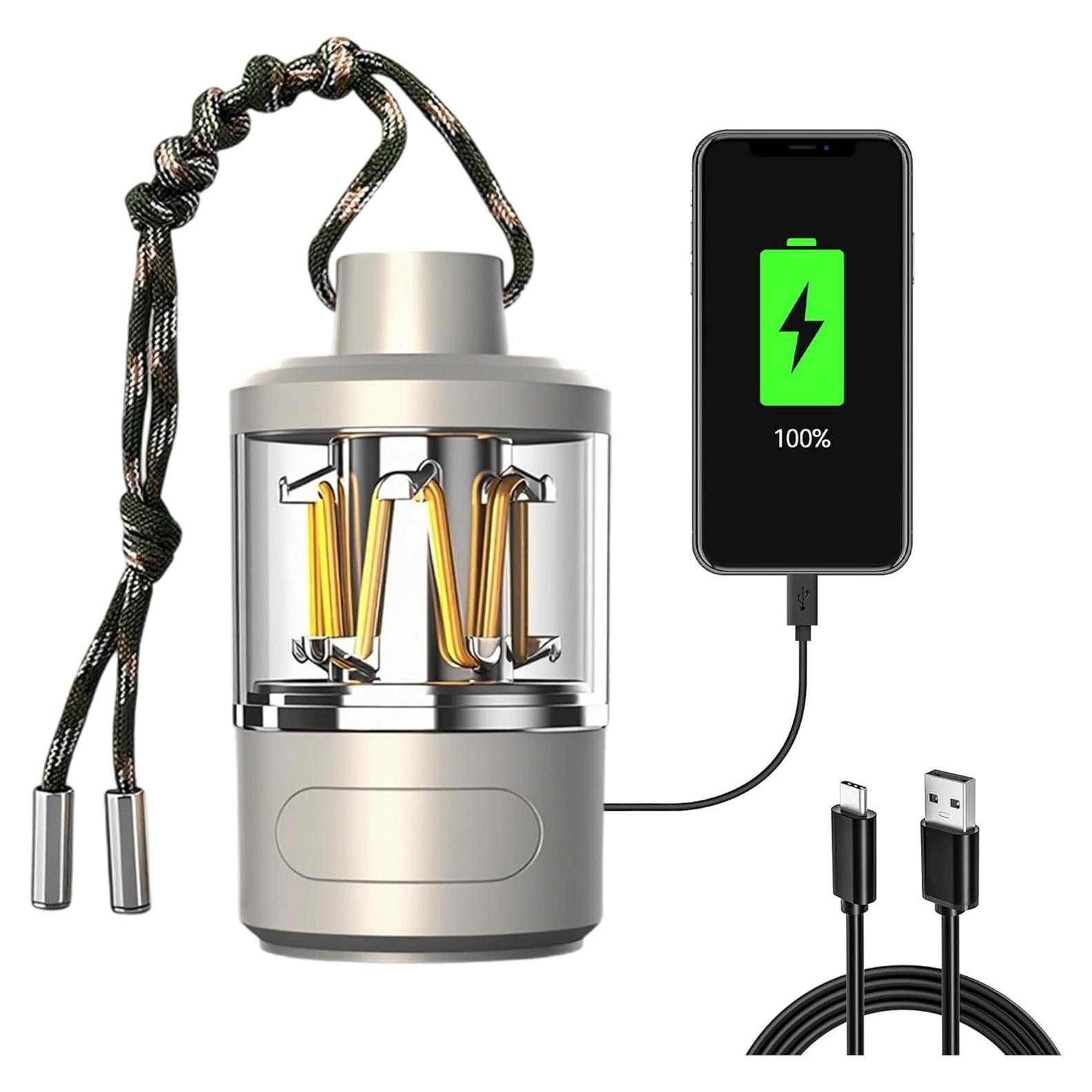 Linterna de Camping Recargable XZYphthiryx 1500mAh IPX65