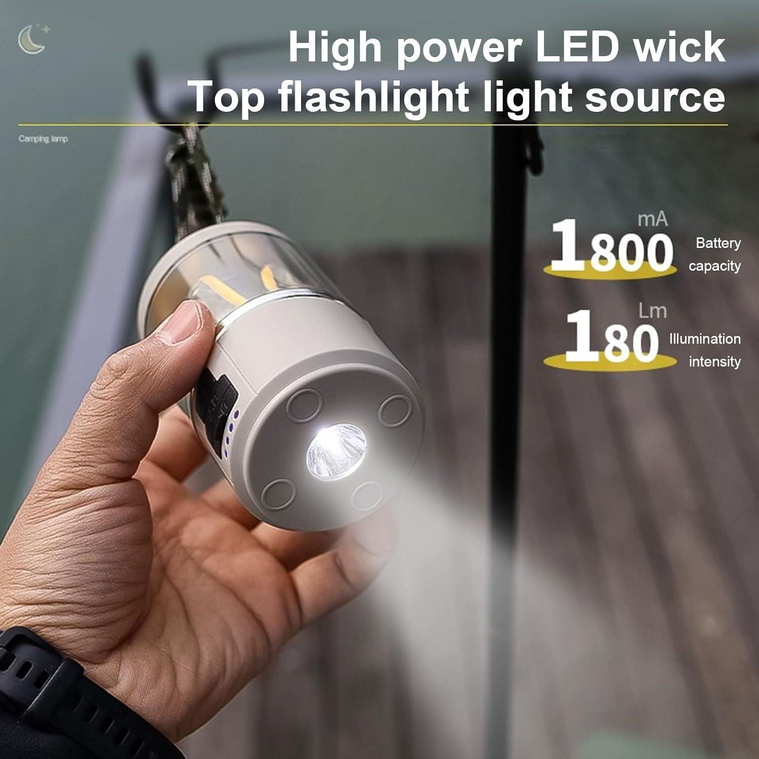 Linterna de Camping Recargable XZYphthiryx 1500mAh IPX65