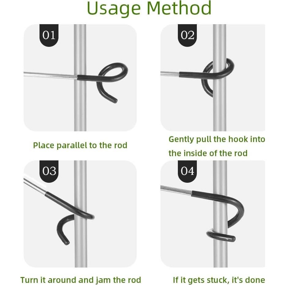 Ganchos de Luz Exterior Kuyafenni - 4 Piezas, Antideslizantes