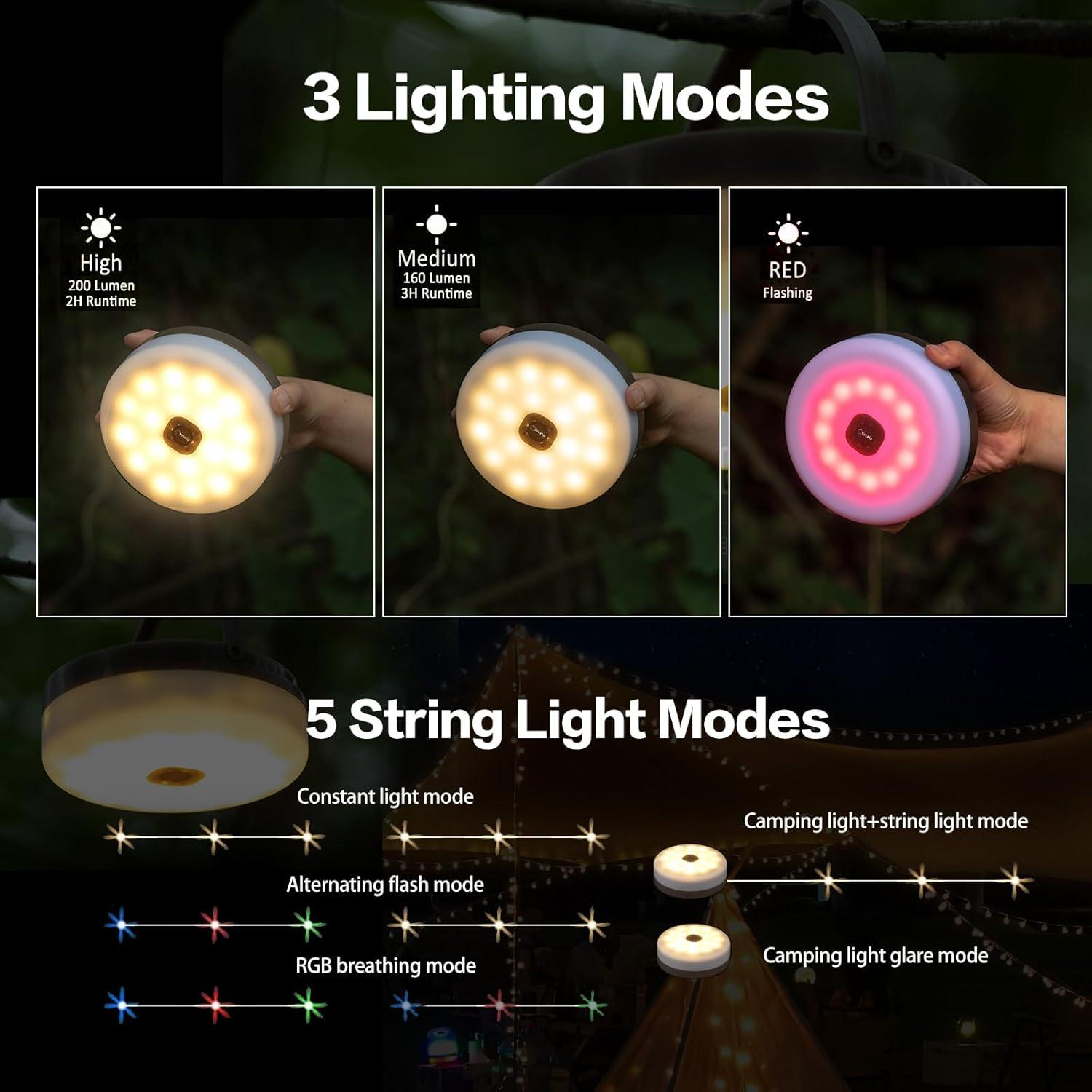 Linterna de Camping Solares Sutaig 22m 4 en 1 Impermeable