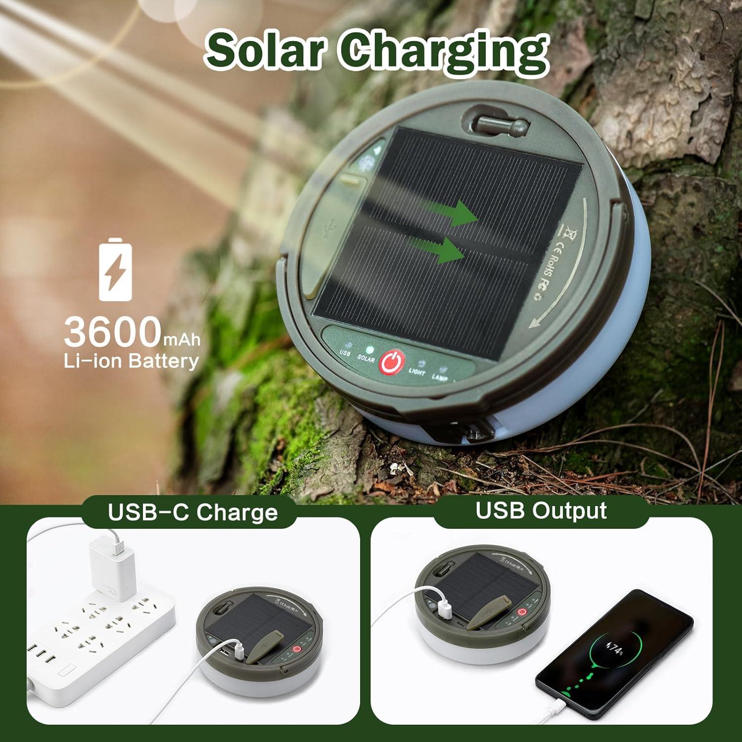 Linterna de Camping Solares Sutaig 22m 4 en 1 Impermeable