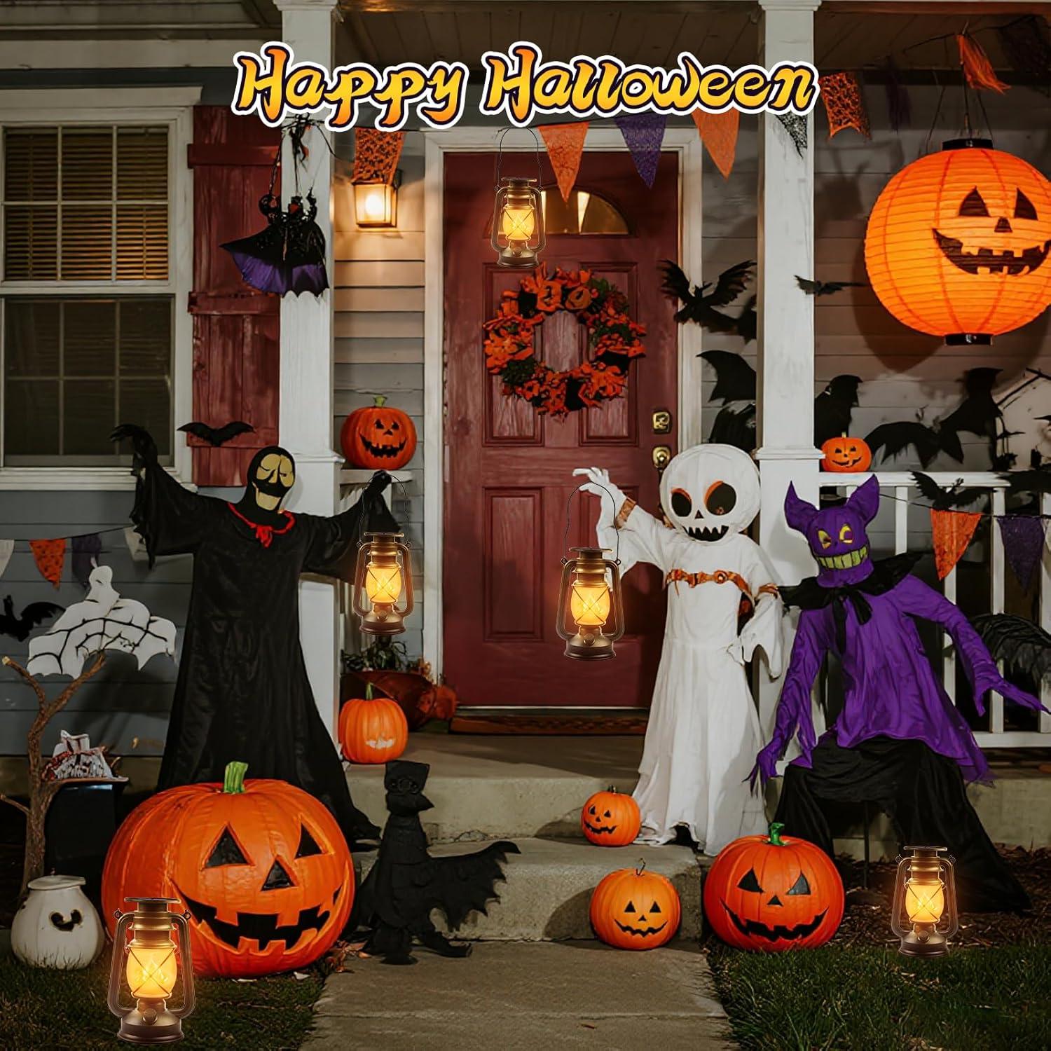 Linternas Solares Vintage Wondrastical 2 Piezas LED Llama 23.5cm