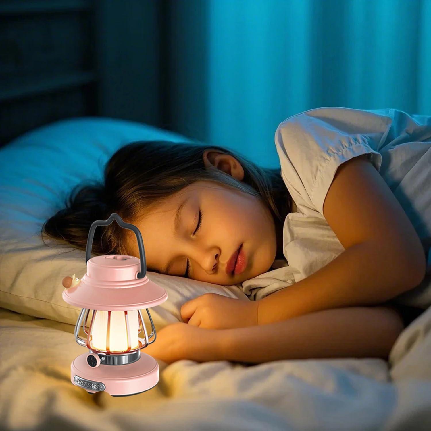 Linterna de Camping Rosa GDSZBYSM con Luz Suave y Recargable