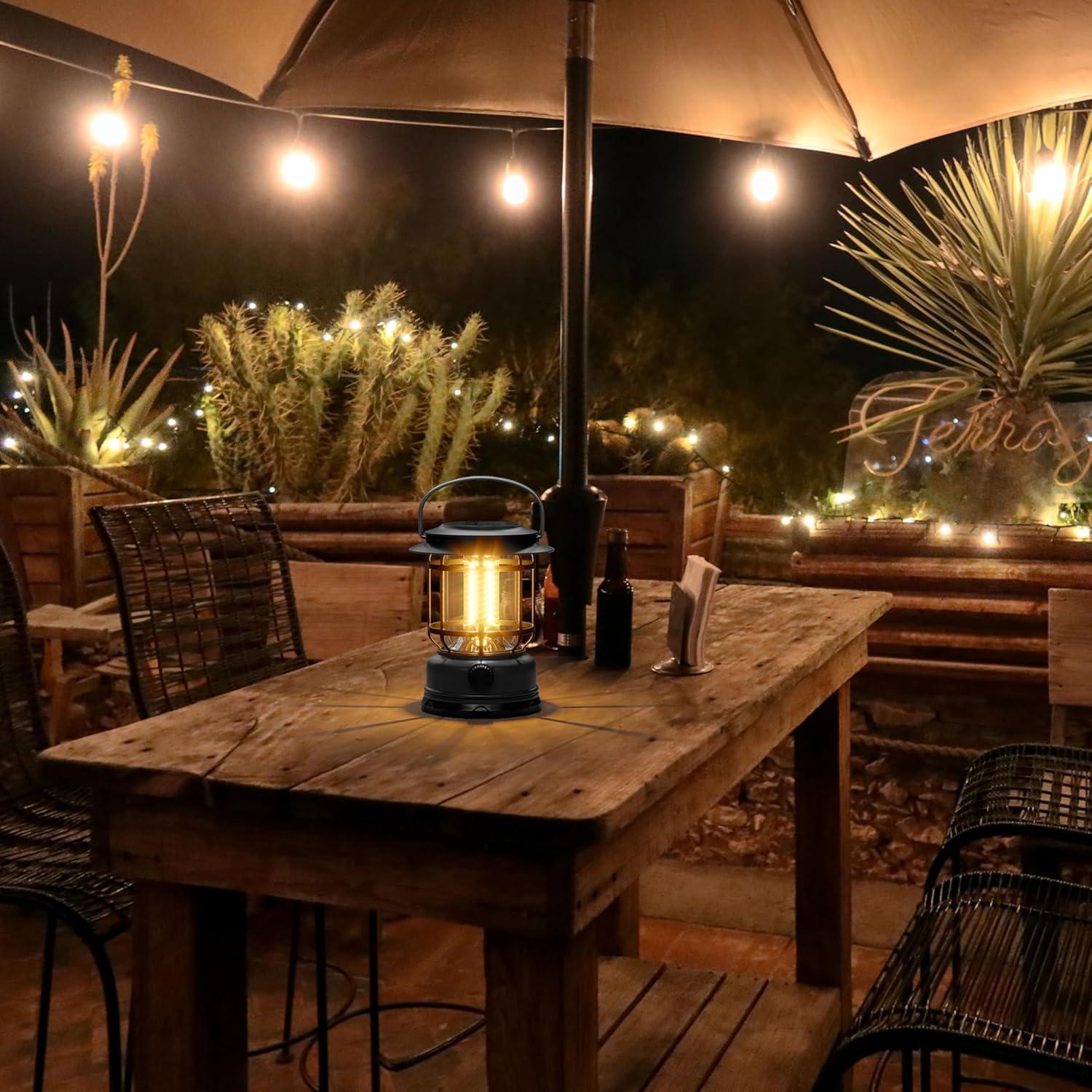 Linterna Solar LED KUNDGLA 1500LM Recargable 3Pack Negra