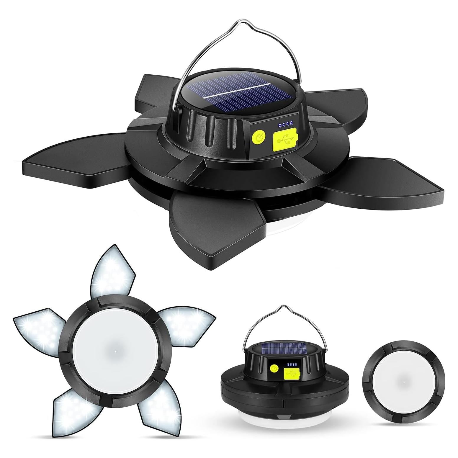 Linterna de Camping Solar Recargable SS SUNSBELL 96 LEDs 5 Modos