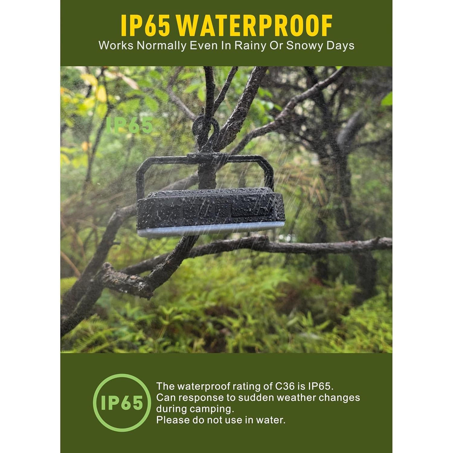 Linterna LED de Camping ShenZhenShi C30 24000mAh 1800LM IPX5