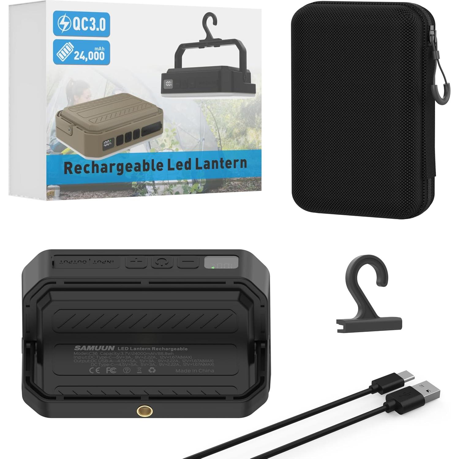 Linterna LED de Camping ShenZhenShi C30 24000mAh 1800LM IPX5