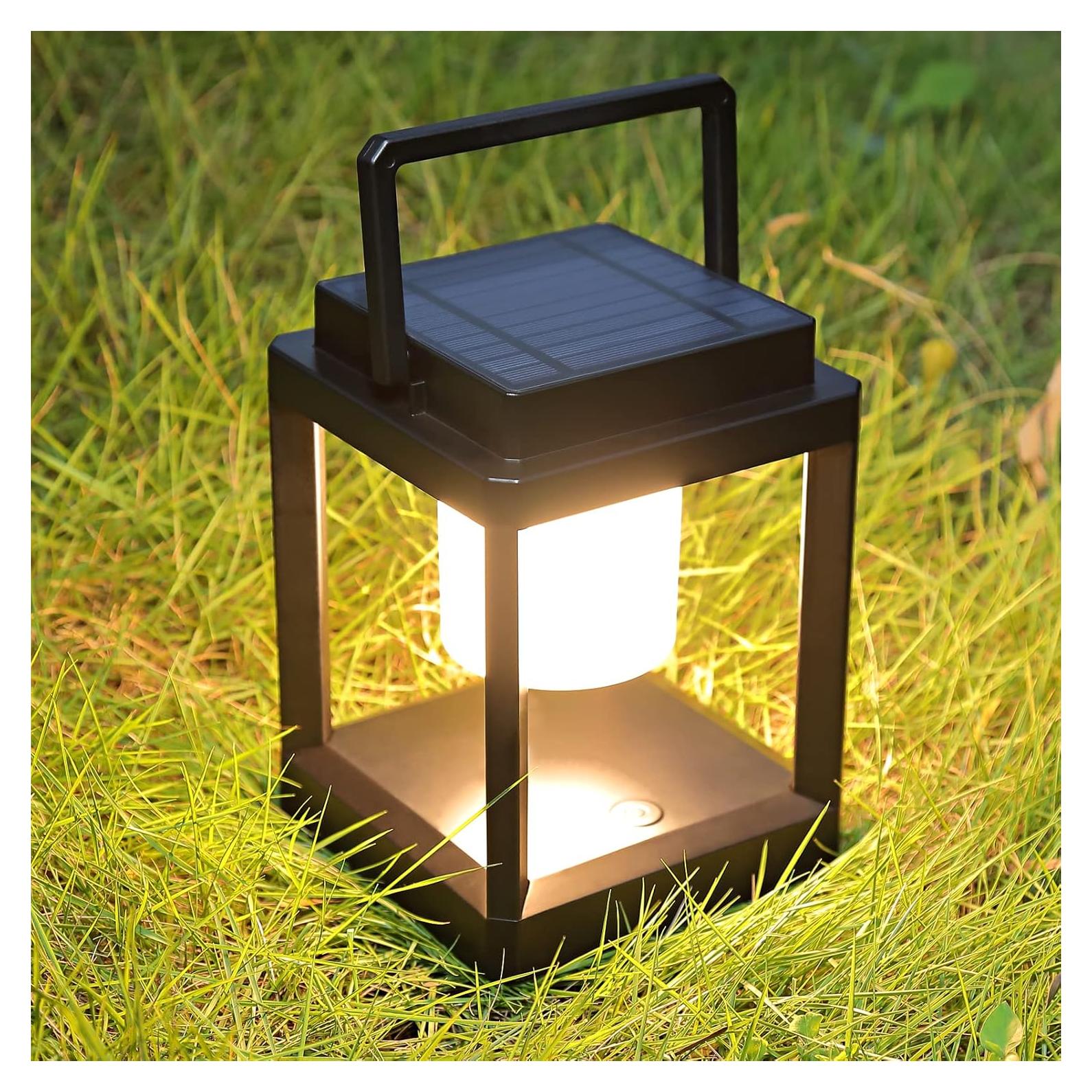 Lámpara de Mesa Solar LETRY SL-P, LED Portátil Impermeable