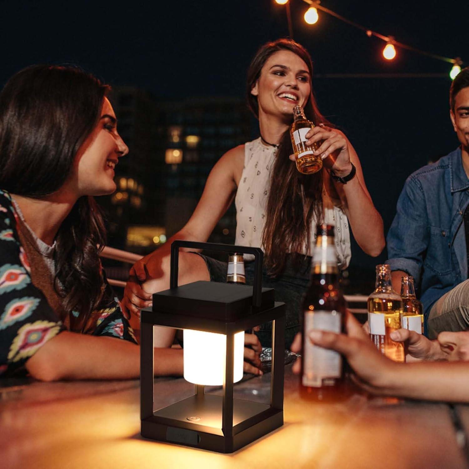 Lámpara de Mesa Solar LETRY SL-P, LED Portátil Impermeable