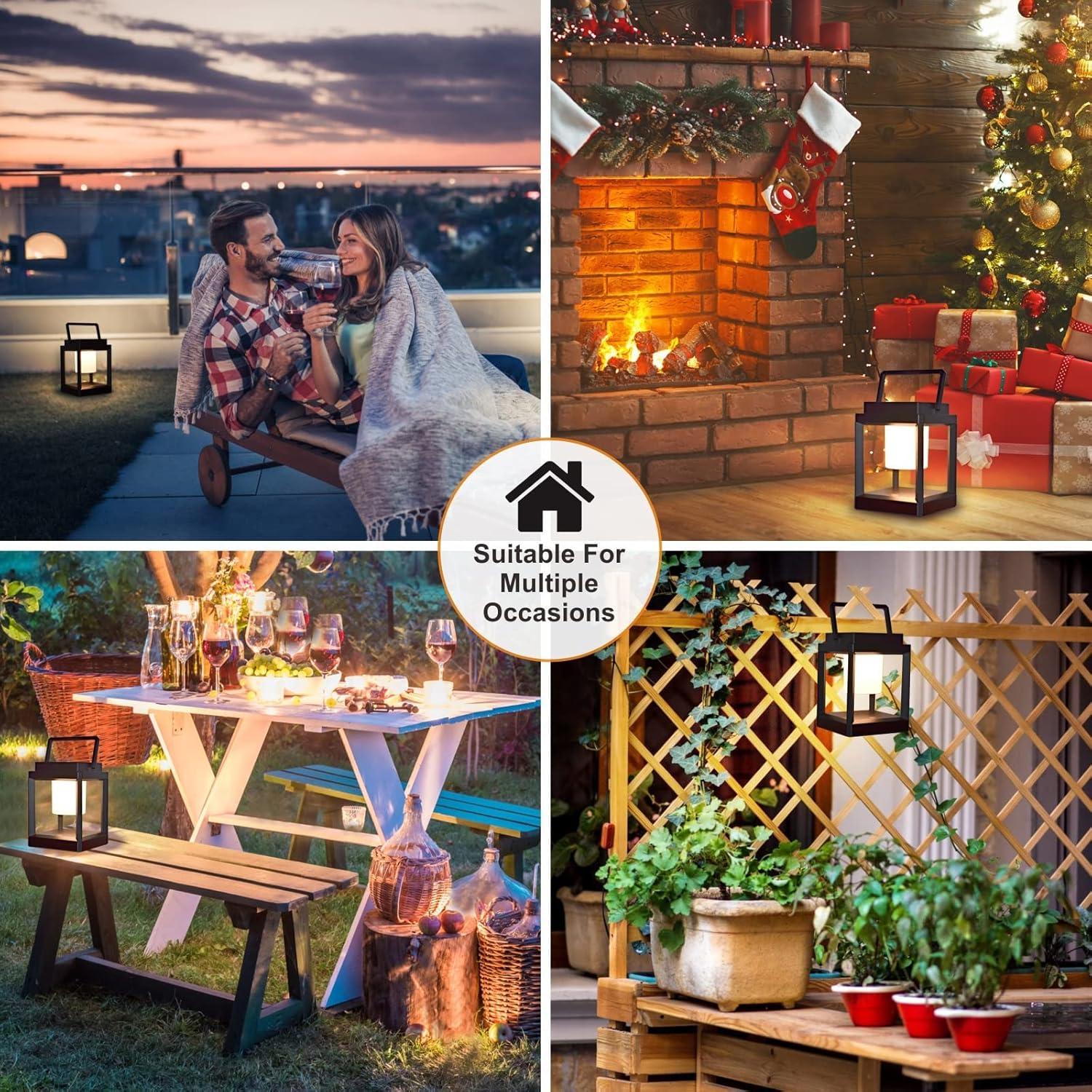 Lámpara de Mesa Solar LETRY SL-P, LED Portátil Impermeable