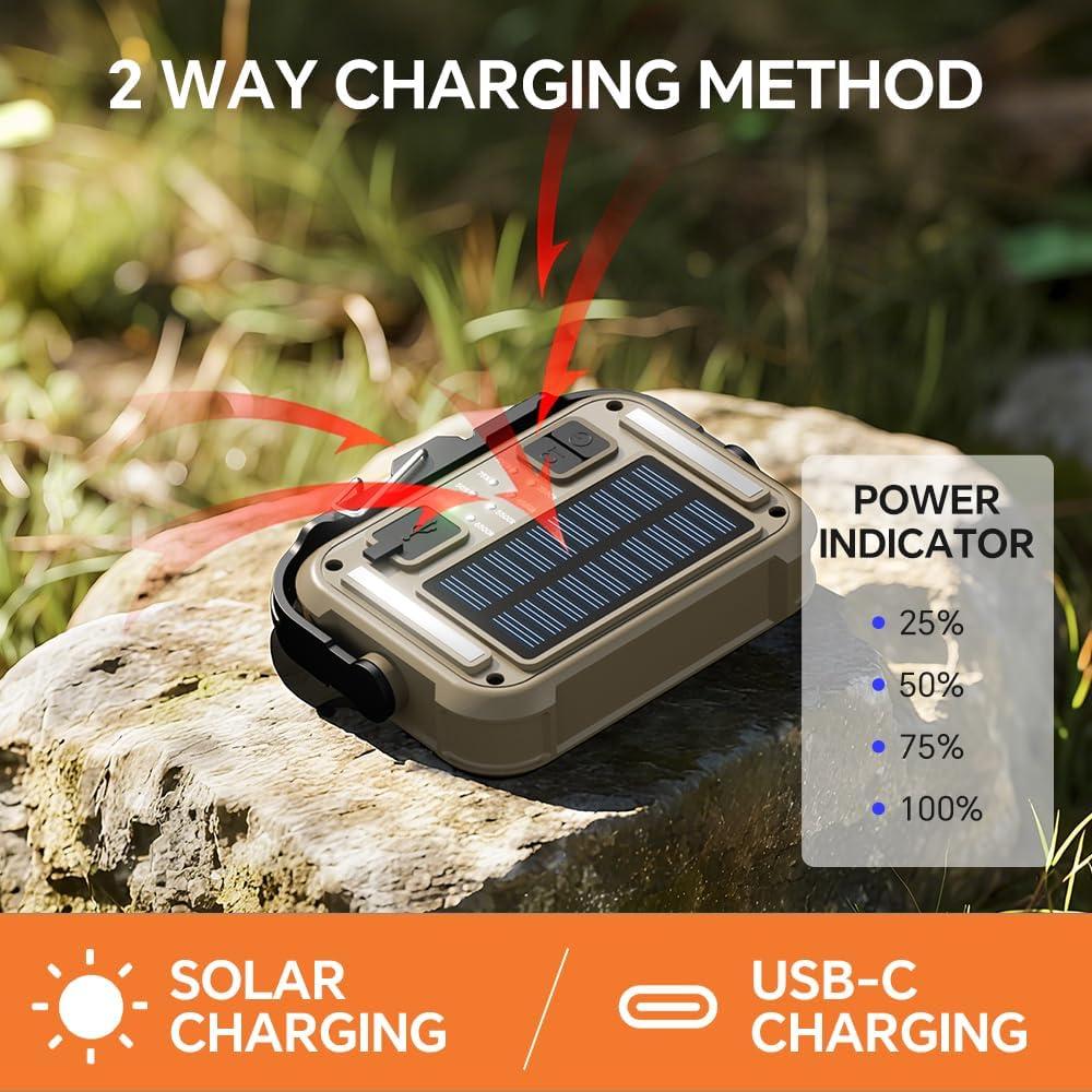 Linterna de Camping LED Recargable SHILIPAI 1500 Lúmenes