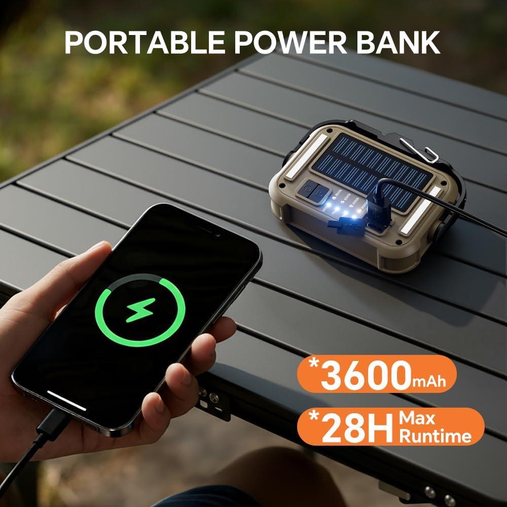 Linterna de Camping LED Recargable SHILIPAI 1500 Lúmenes