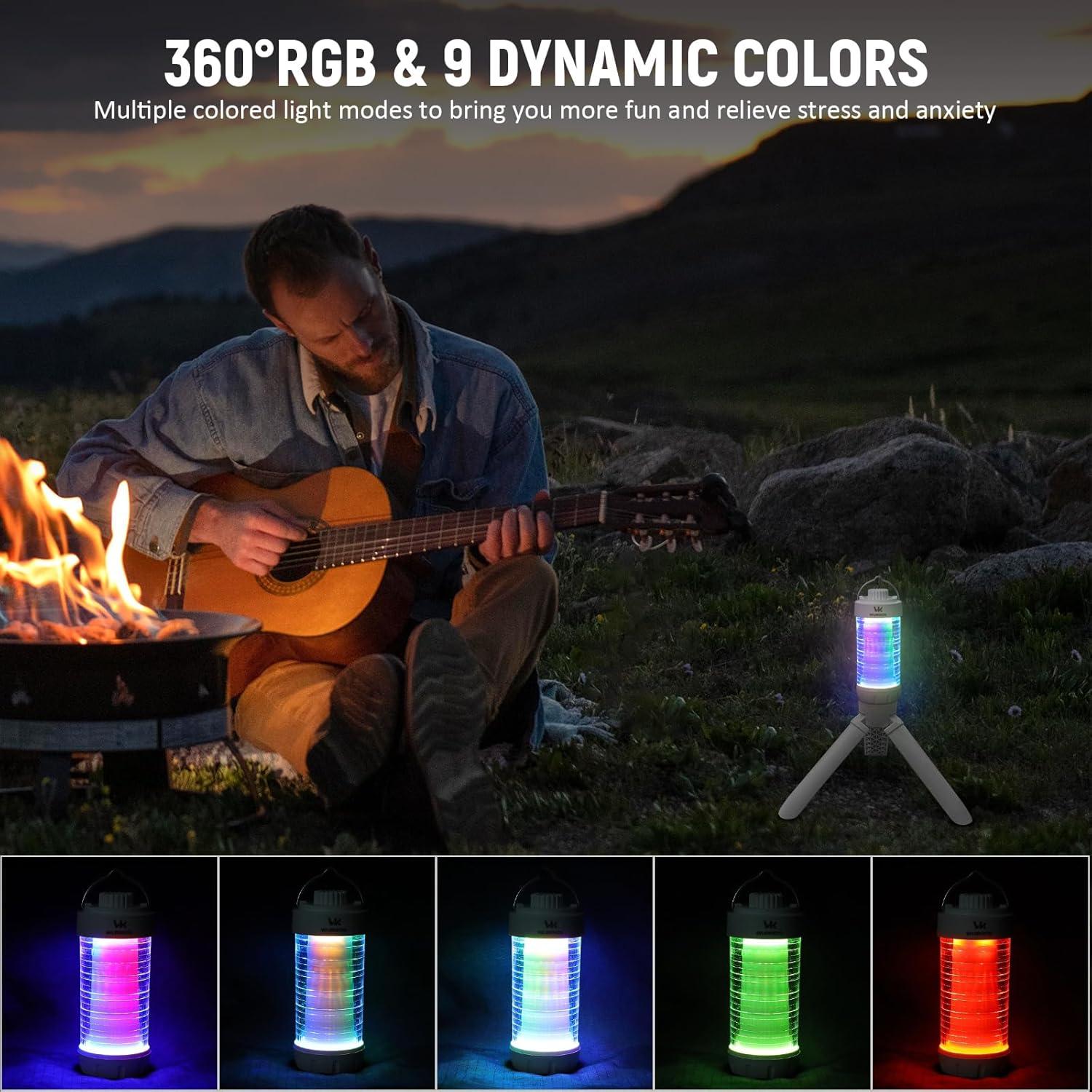 Linterna de Camping Wurkkos CL01 Recargable 550LM RGB Impermeable