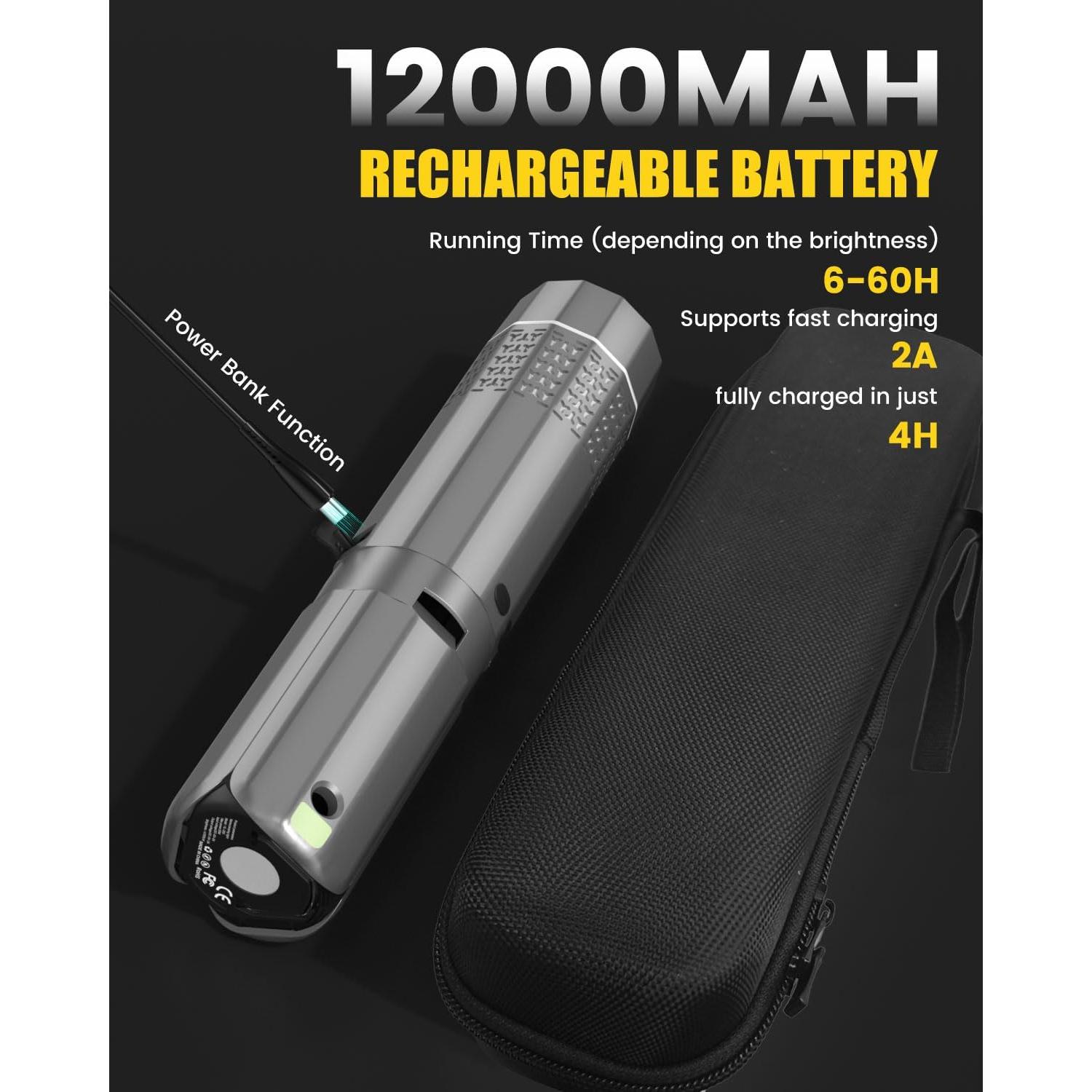 Linterna de Camping Telescópica LAIKORE 12000mAh LED Impermeable