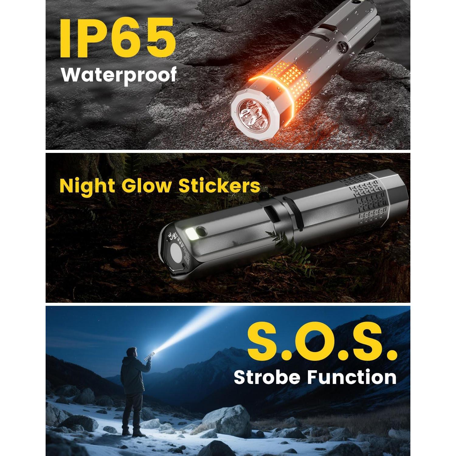 Linterna de Camping Telescópica LAIKORE 12000mAh LED Impermeable