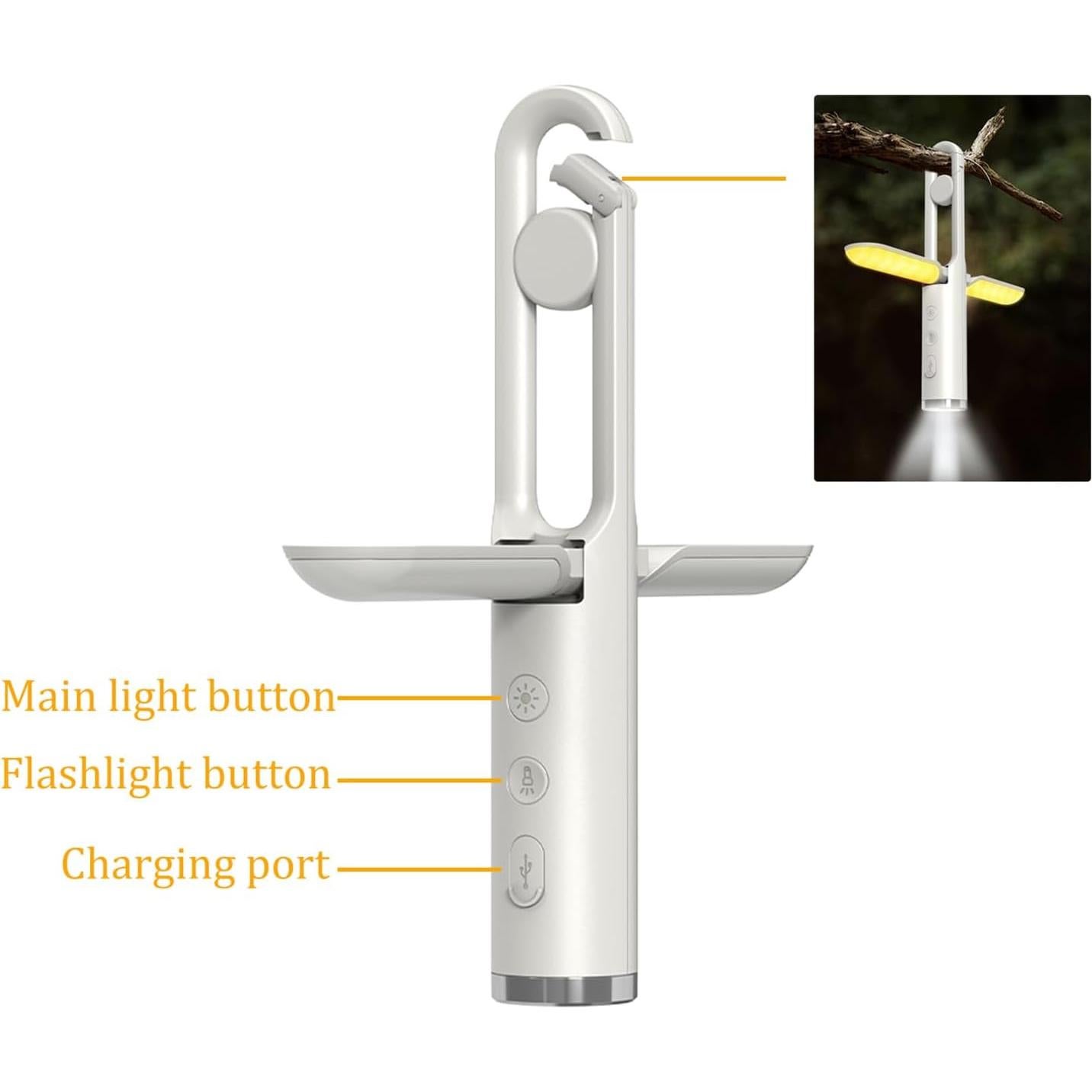 Luz LED Plegable Recargable JMK DH01, 5 Modos, 2400mAh