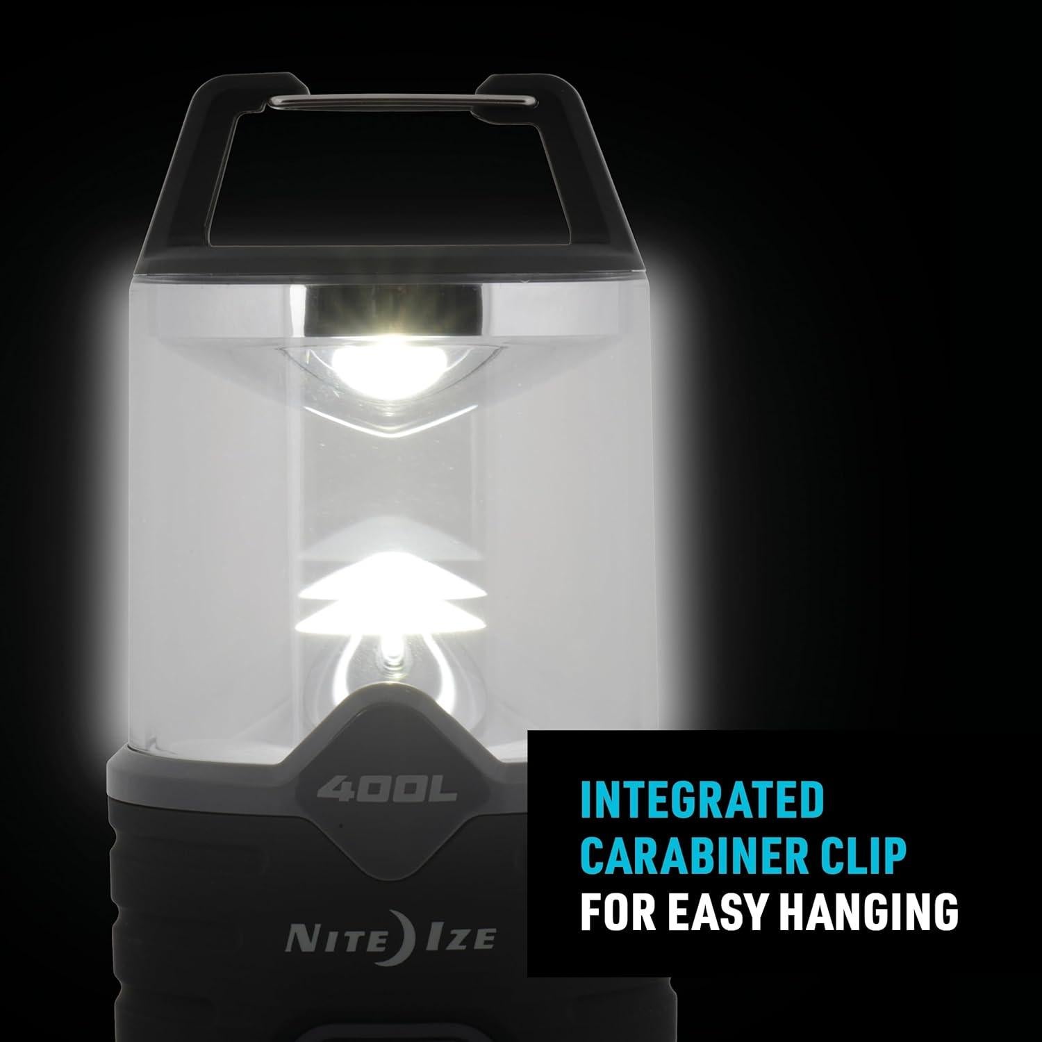 Linterna Nite Ize Radiant 400 Lúmenes para Camping - Negra