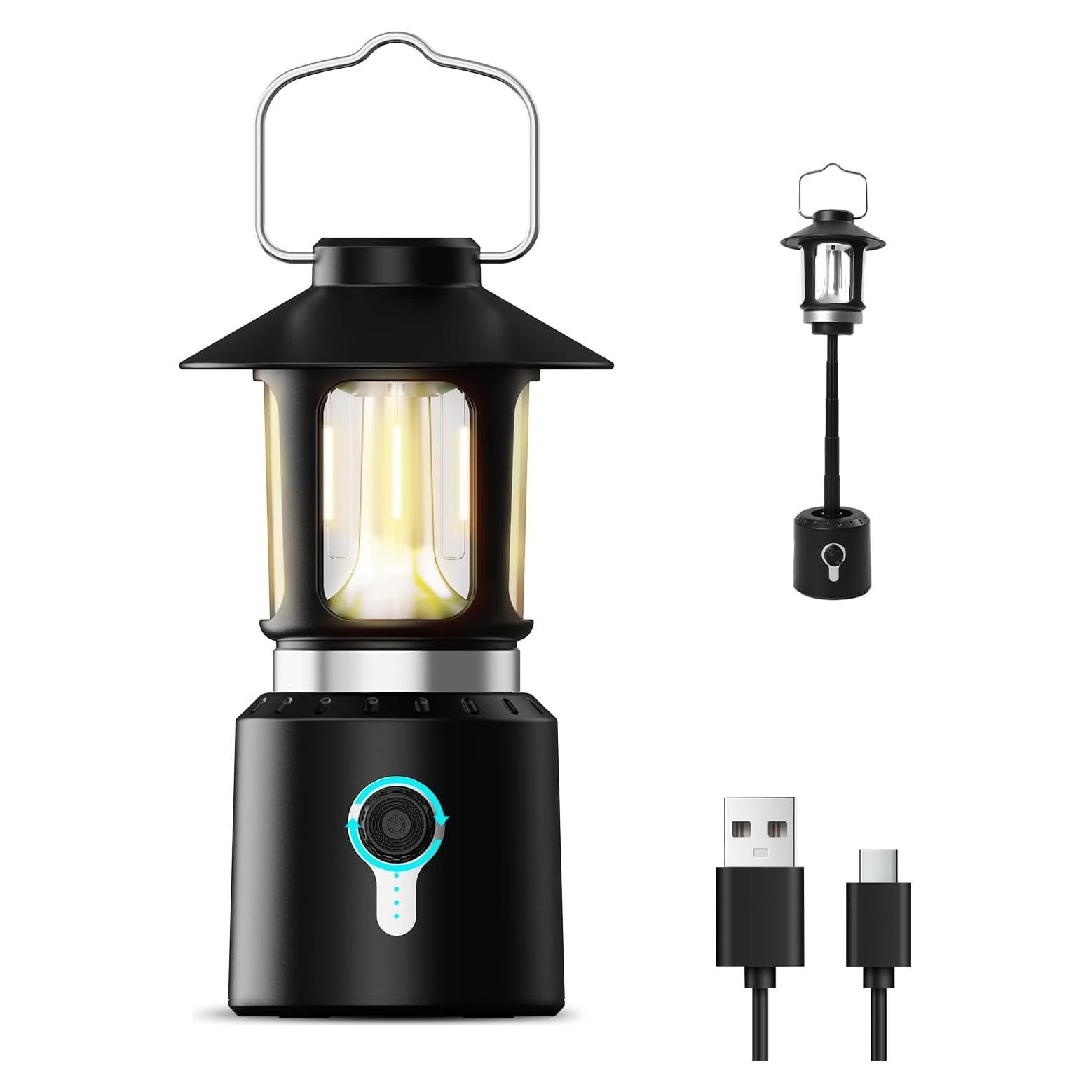 Linterna de Camping Telescópica KEIWRLIGHT 8000mAh 3 Modos