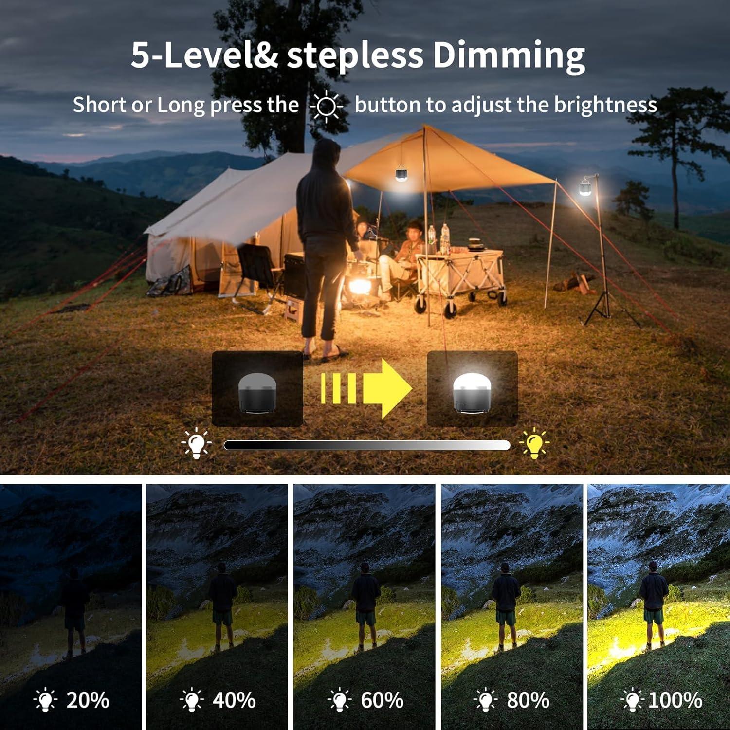 Linterna de Camping Recargable KOBAIBAN 1000LM 4000mAh IP65