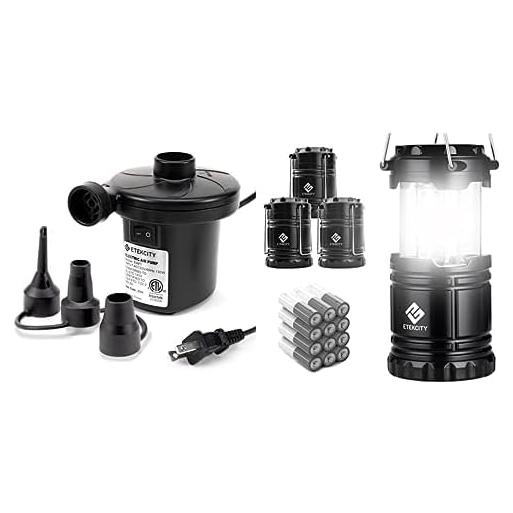 Bomba de Aire Eléctrica Etekcity 130W y Linterna Camping LED