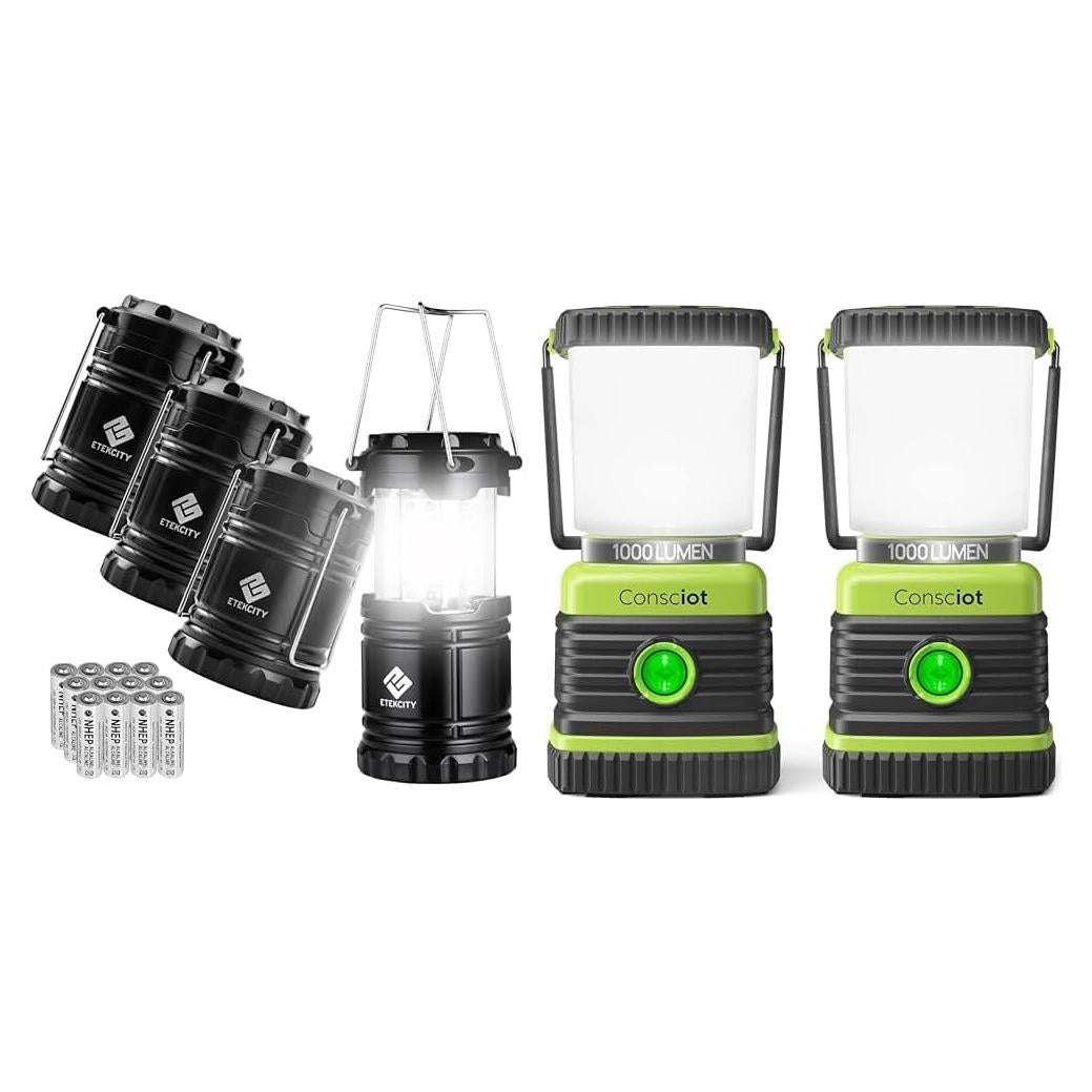 Paquete de 4 Linternas de Camping Etekcity 30 LED 140 Lúmenes