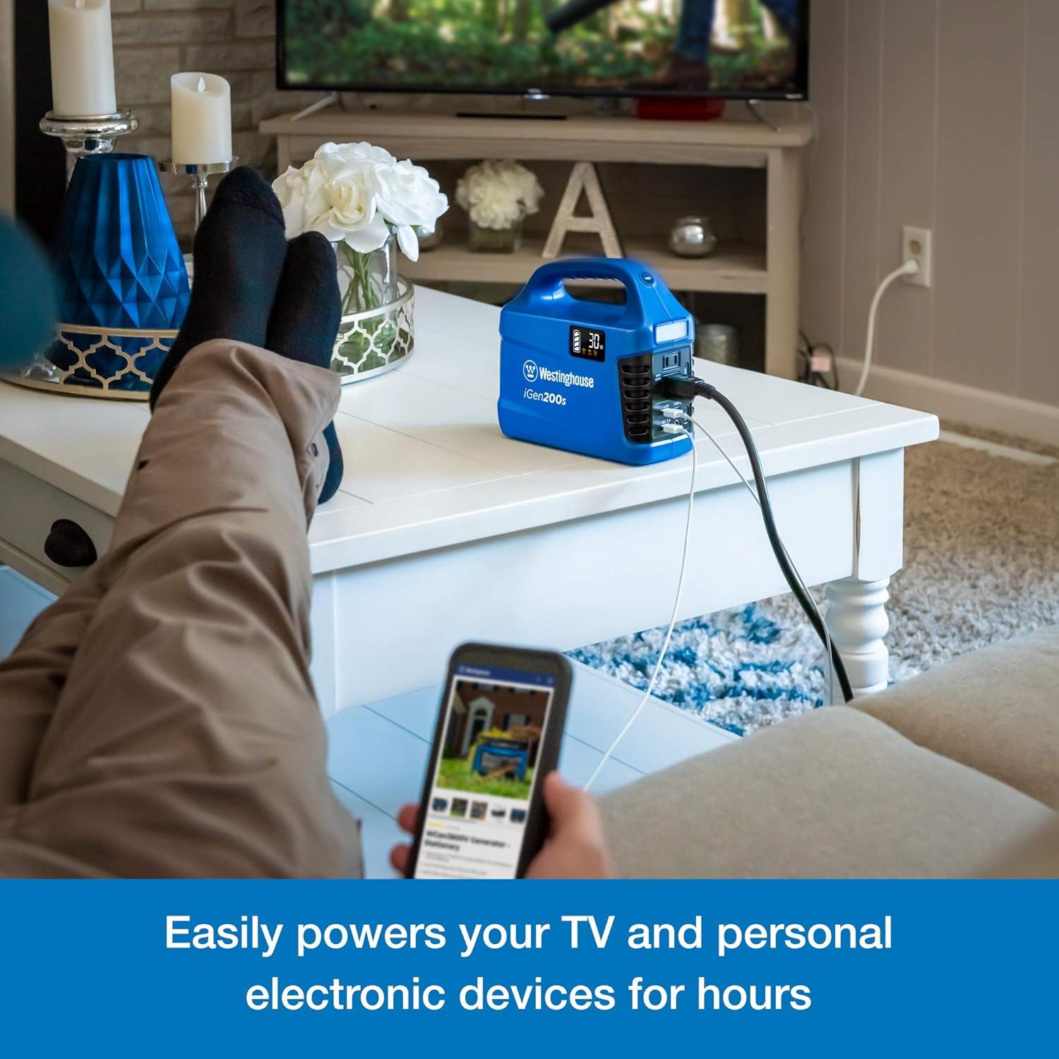 Estación de Energía Portátil Westinghouse iGen200s 300W + Linterna LED