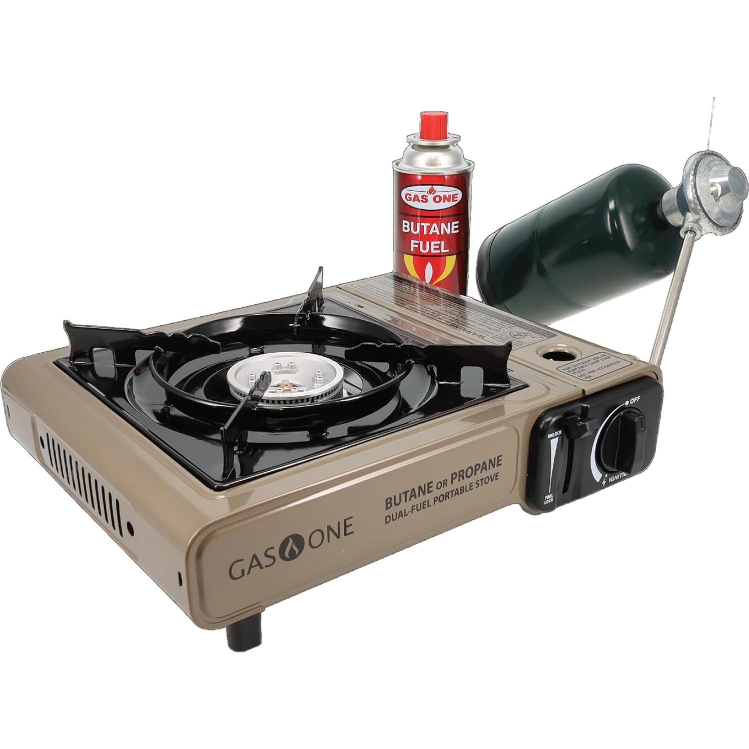 Estufa Portátil Gas One GS-3400P Doble Combustible Butano/Propano