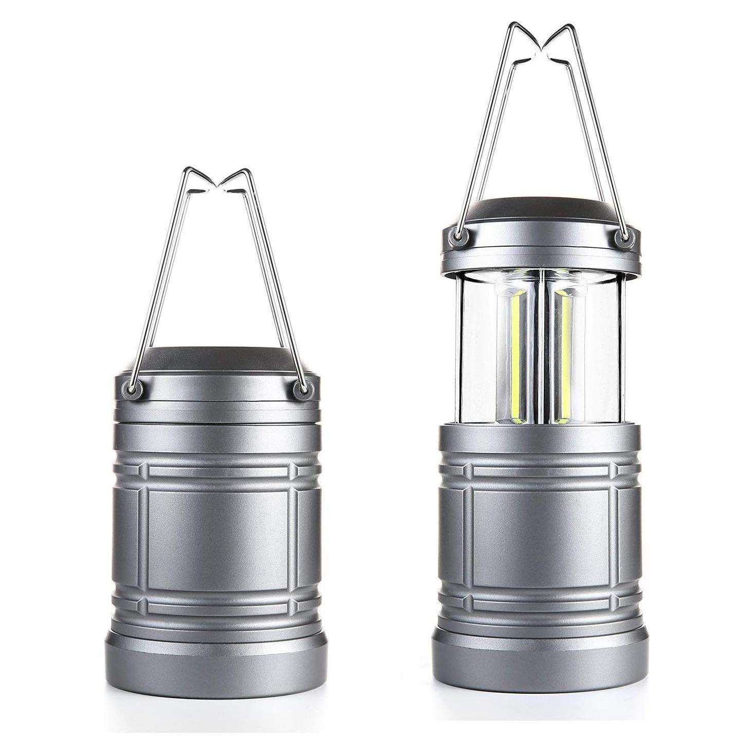 Paquete de 2 Linternas de Camping LED 500 Lúmenes Miuree